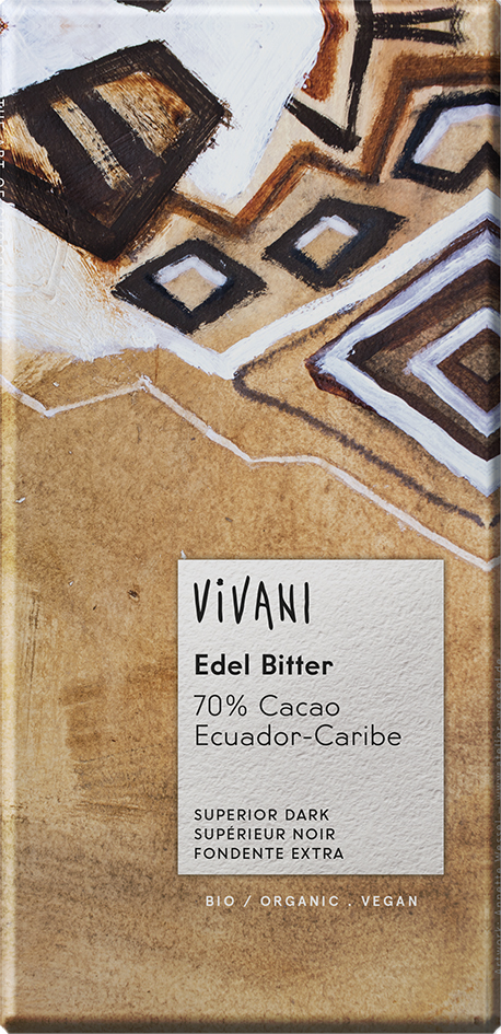 Hořká čokoláda 70% Ekvádor VIVANI 100 g BIO