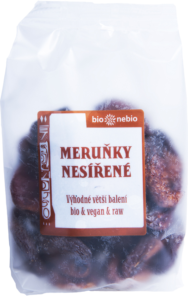 Sušené meruňky nesířené bio*nebio 300 g BIO