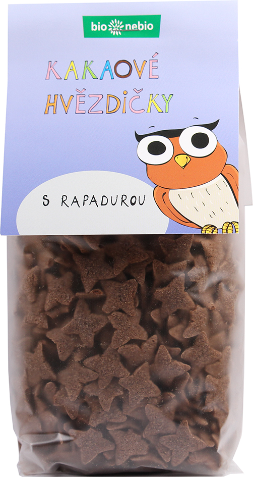 Kakaové hvězdičky s Rapadurou bio*nebio 150 g BIO
