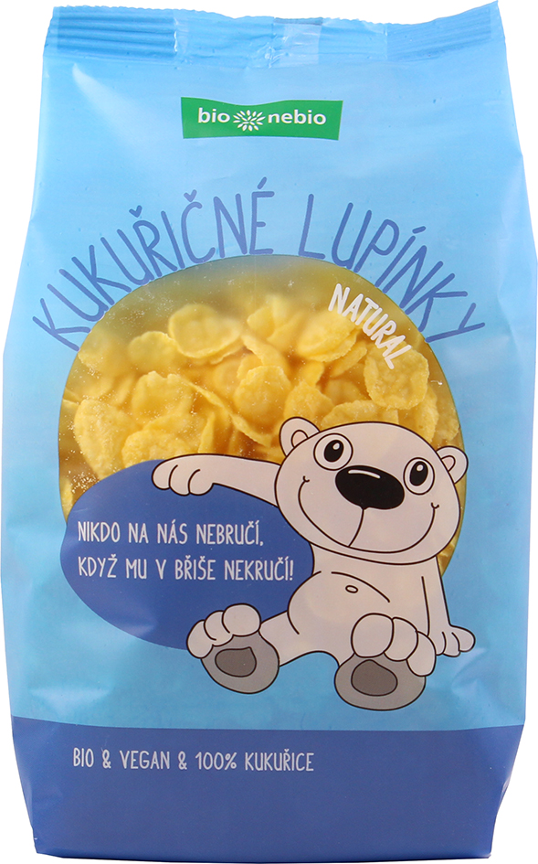 Kukuřičné lupínky natural bio*nebio 200 g BIO