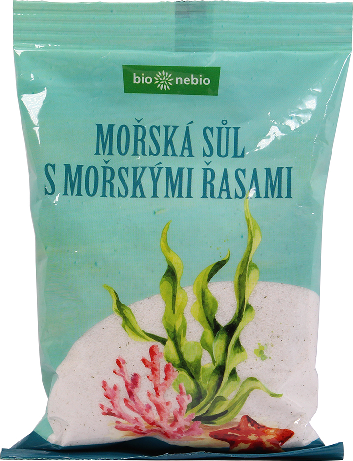 Mořská sůl jodovaná mořskými řasami bio*nebio 500 g