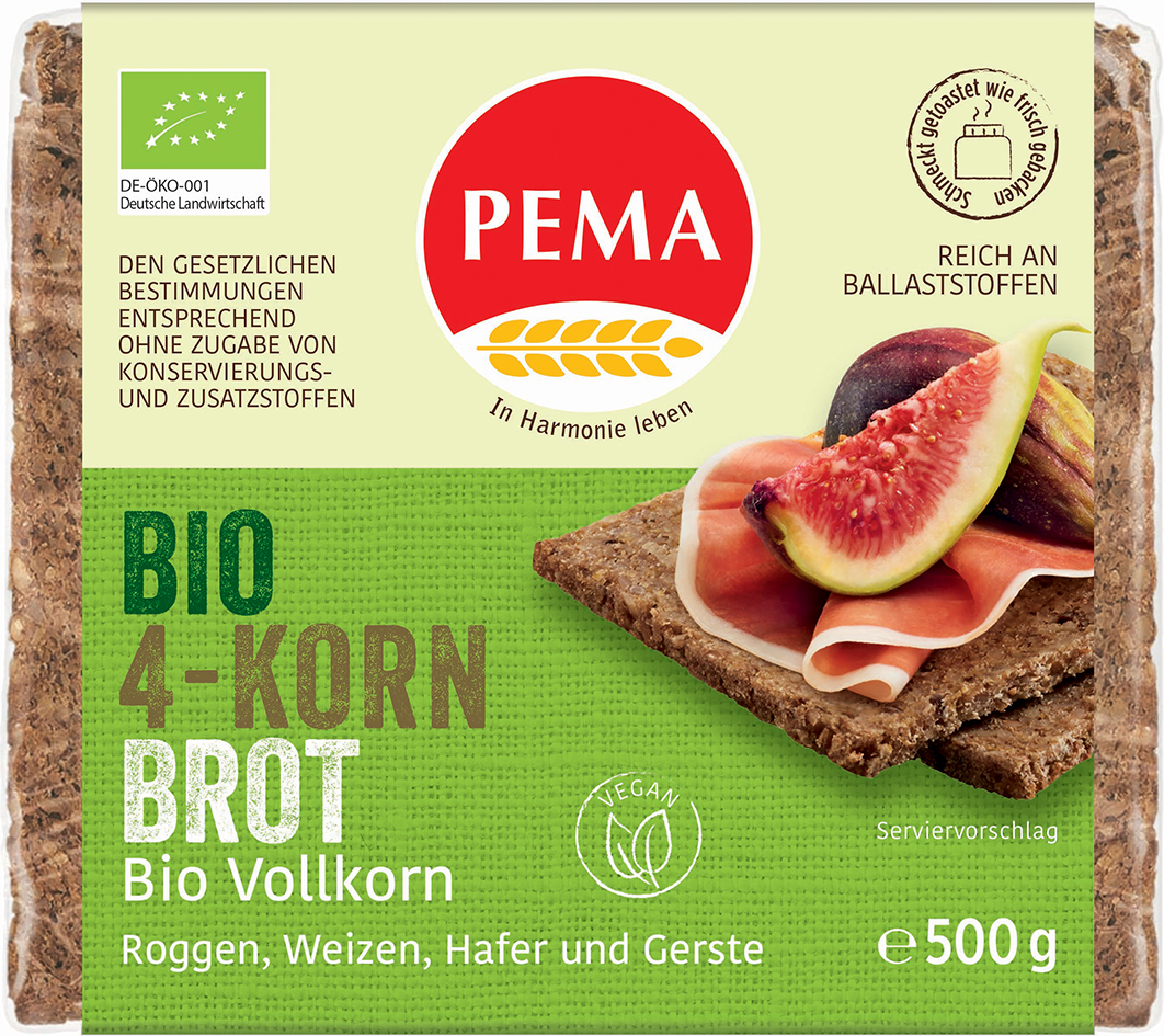 Fotografie Vícezrnný chléb PEMA 500 g BIO