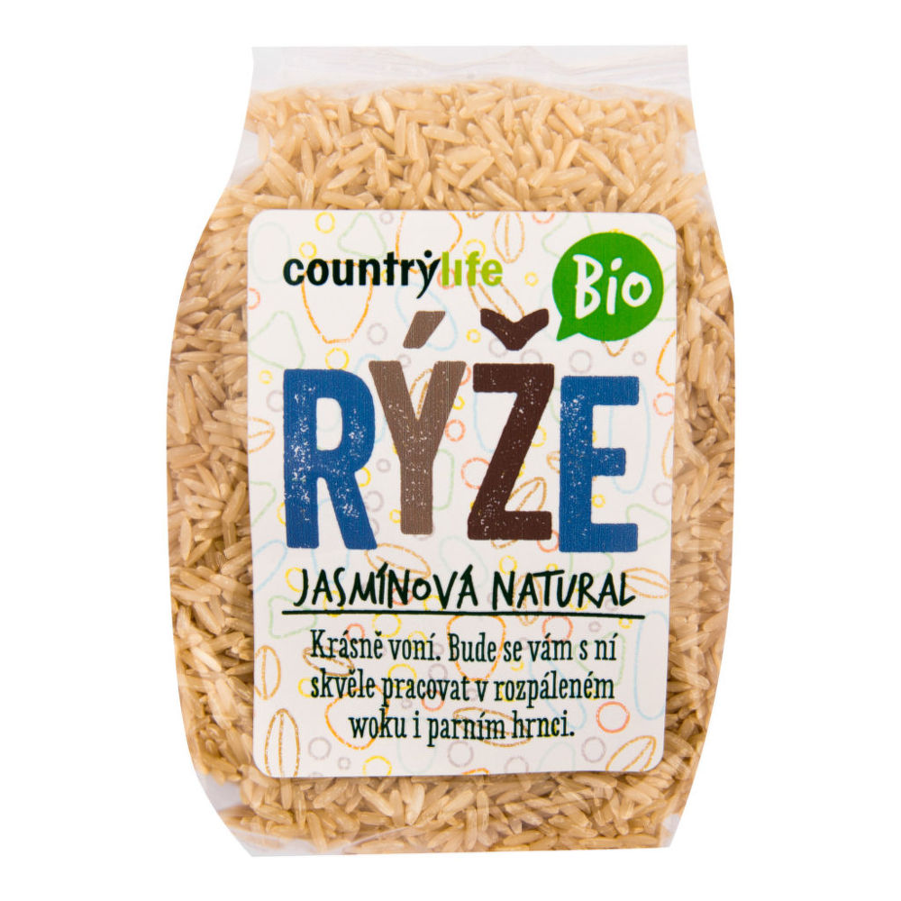 Fotografie Rýže jasmínová natural COUNTRY LIFE BIO 500 g