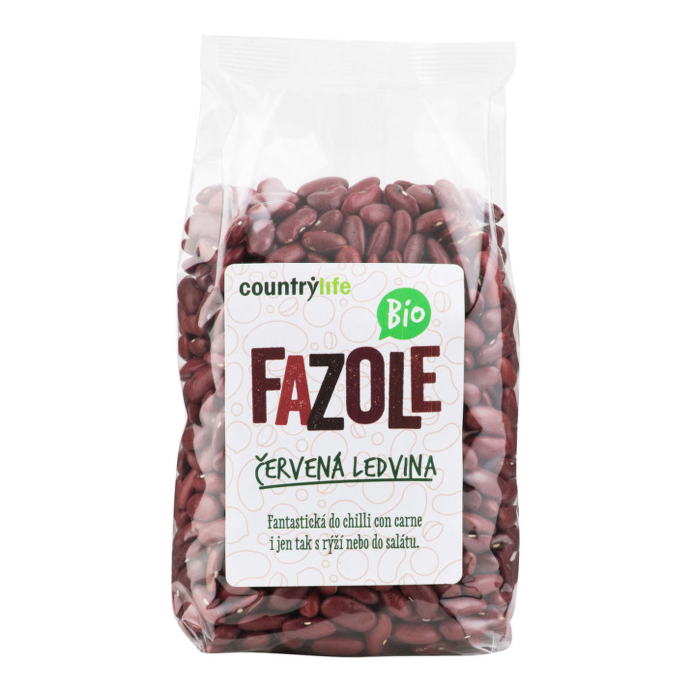 Fotografie Fazole červená ledvina COUNTRY LIFE BIO 500 g