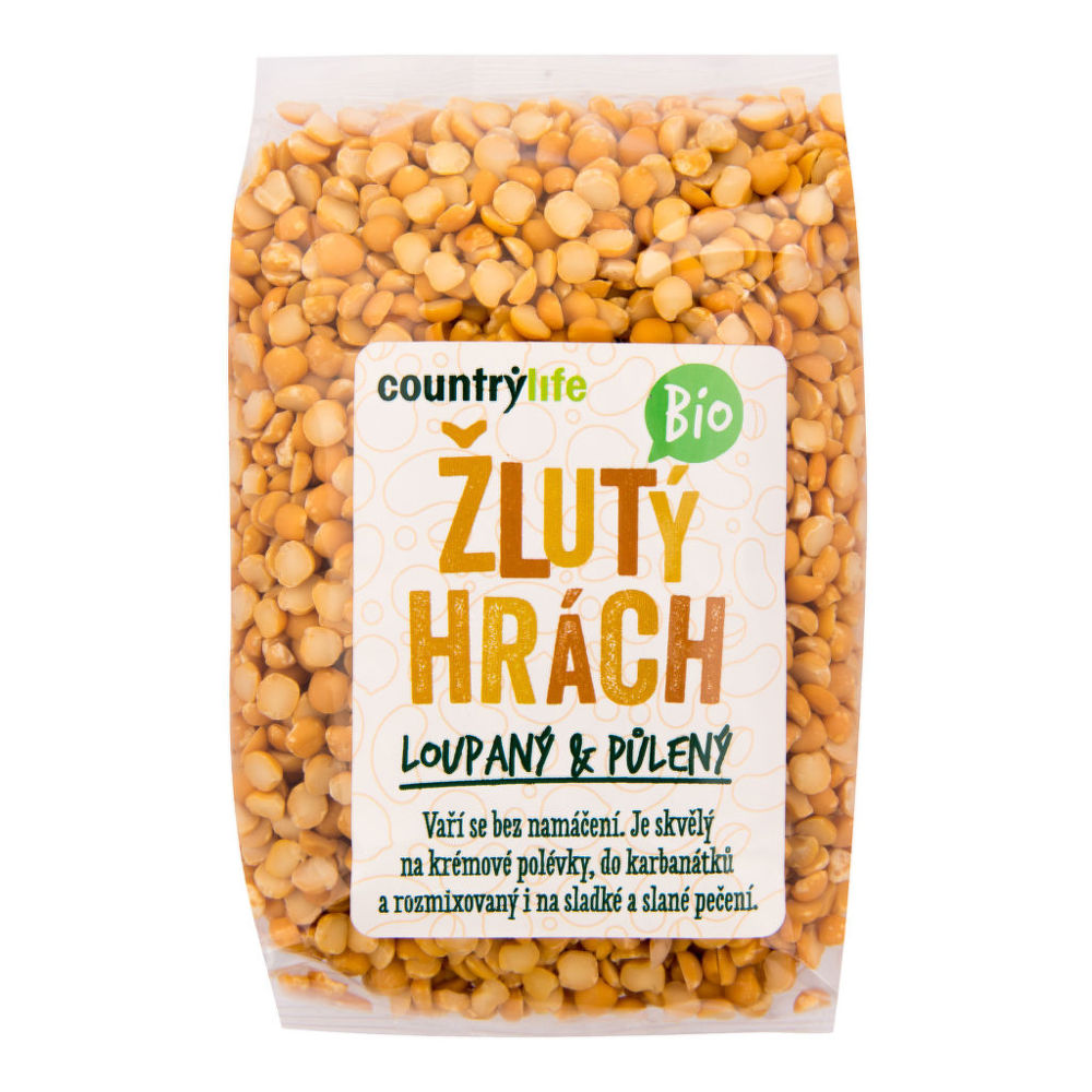 Hrách žlutý půlený COUNTRY LIFE BIO 500 g