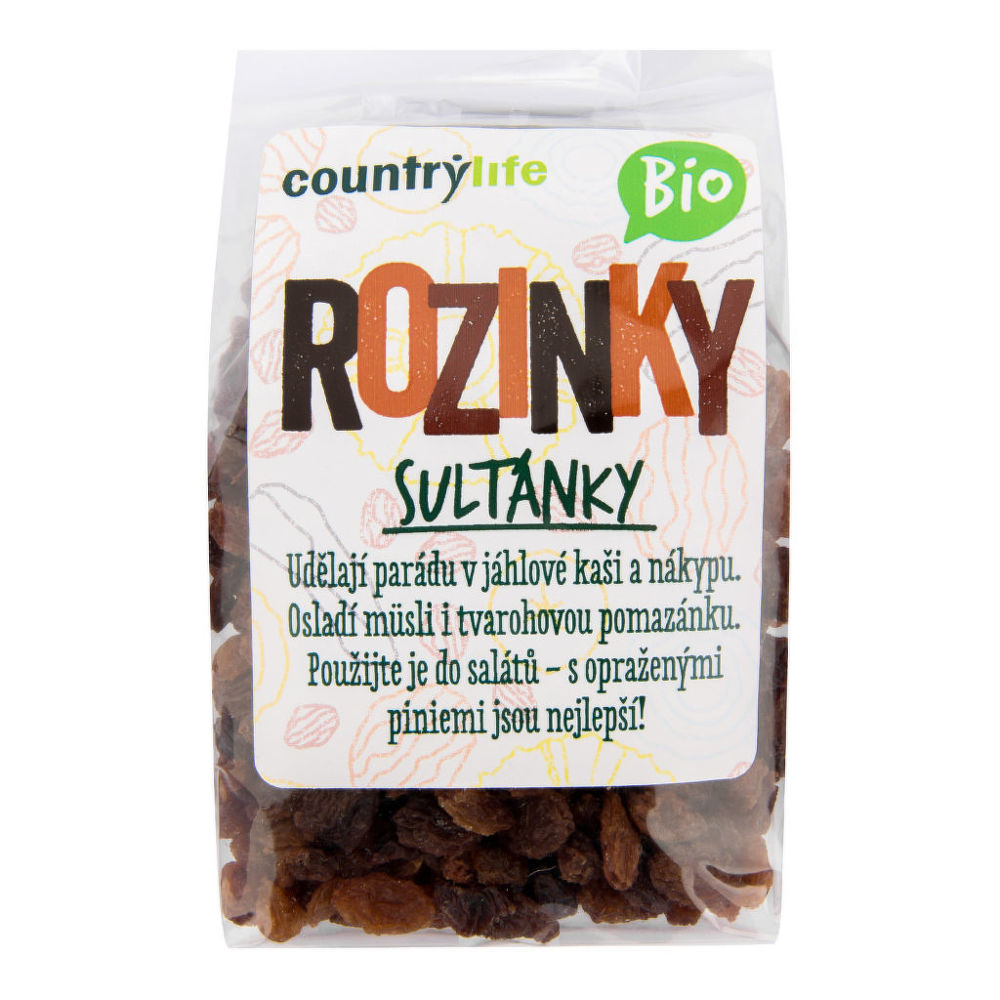 Rozinky sultánky COUNTRY LIFE BIO 200 g