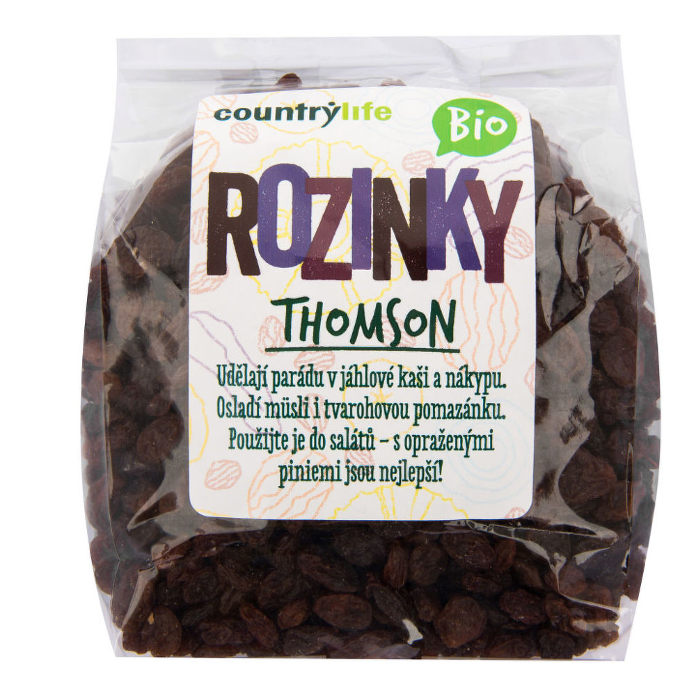 Fotografie Rozinky Thomson COUNTRY LIFE BIO 500 g