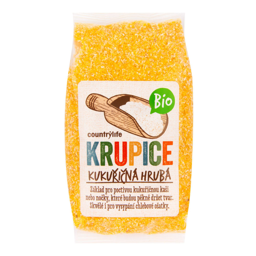 Krupice kukuřičná hrubá COUNTRY LIFE BIO 400 g