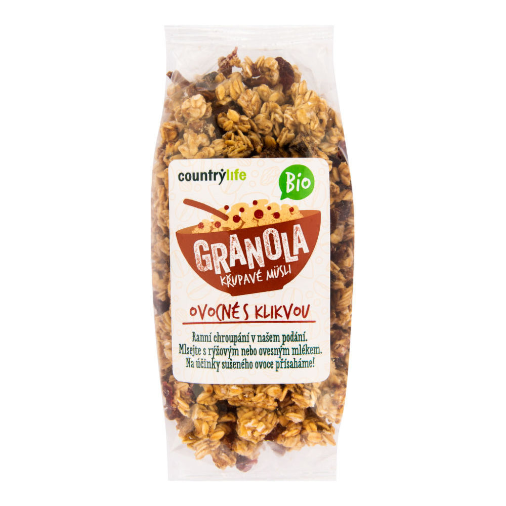 Granola - Křupavé müsli ovocné s klikvou COUNTRY LIFE BIO 350 g
