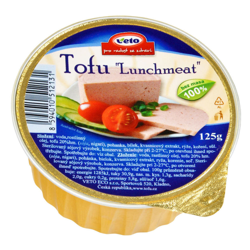 Fotografie Tofu Lunchmeat VETO ECO 125 g
