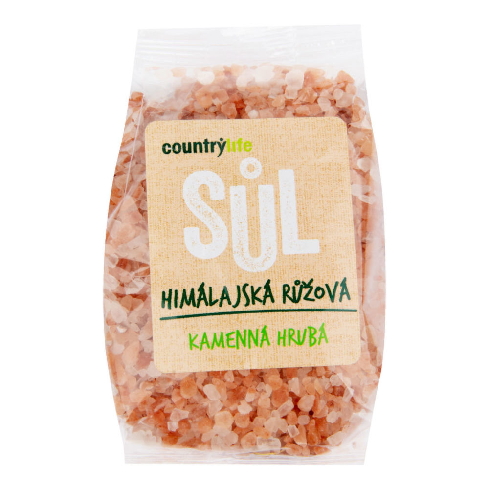 Sůl himálajská růžová hrubá COUNTRY LIFE 500 g
