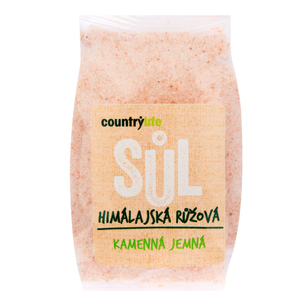 Sůl himálajská růžová jemná COUNTRY LIFE 500 g