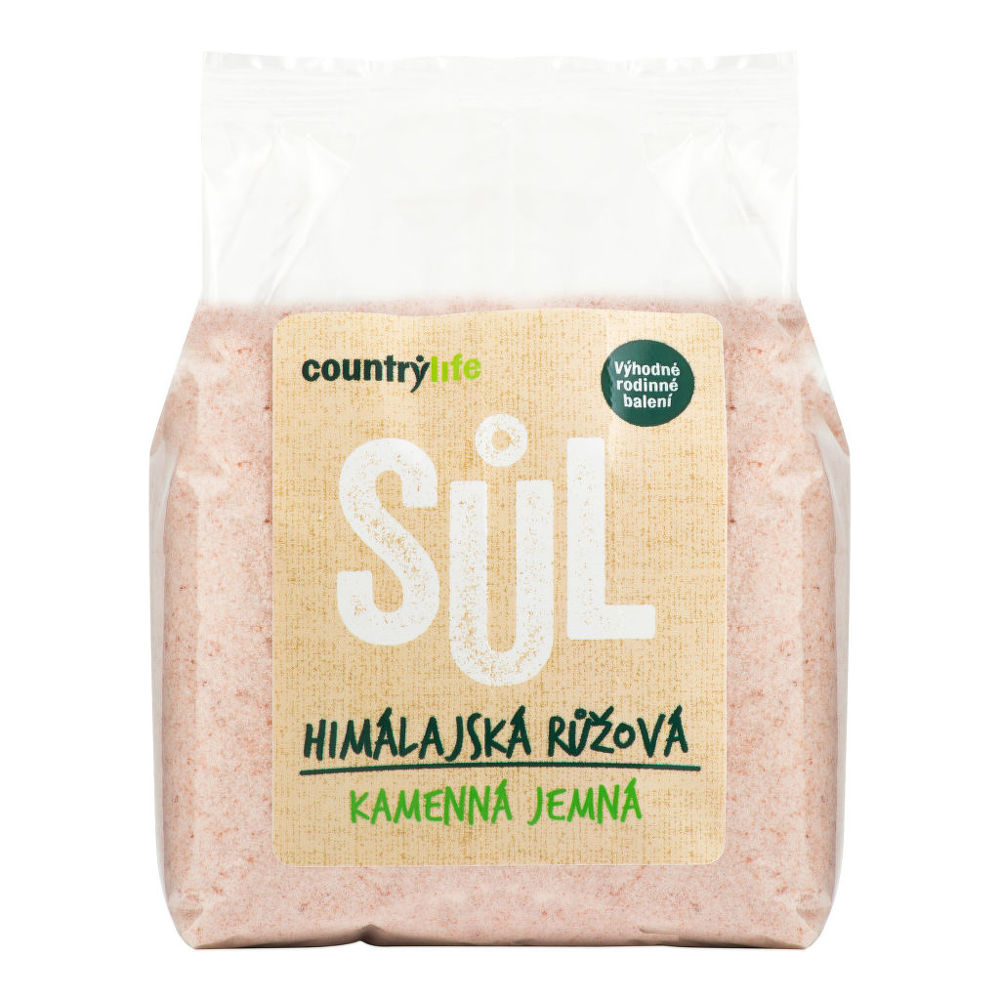 Sůl himálajská růžová jemná COUNTRY LIFE 1 kg