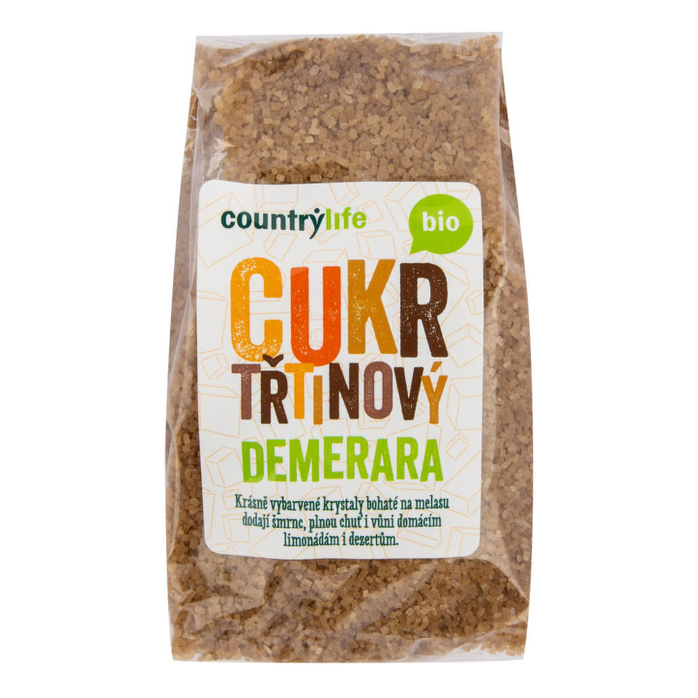 Cukr třtinový Demerara COUNTRY LIFE BIO 500 g