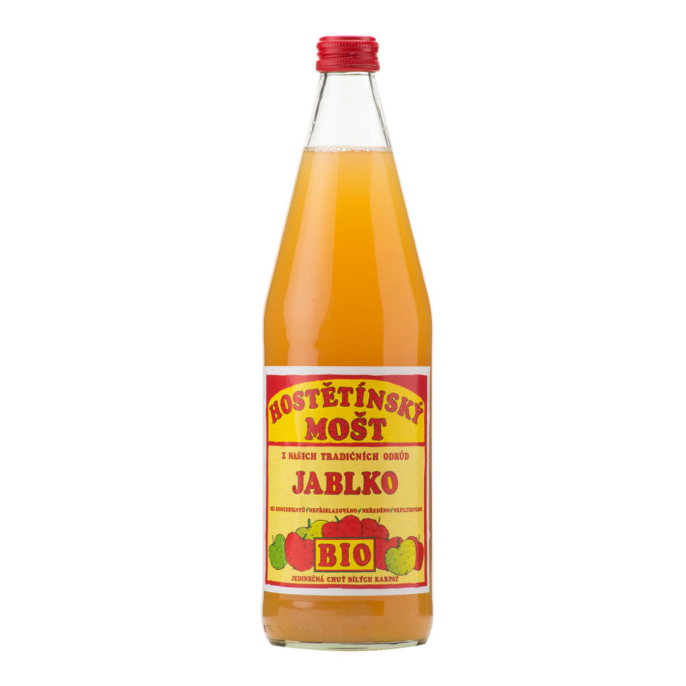 Mošt jablečný MOŠTÁRNA HOSTĚTÍN BIO 750 ml