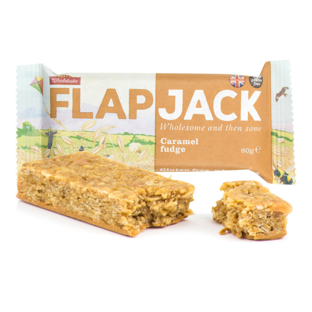 Fotografie Wholebake Flapjack ovesný karamel bezlepkový 80 g A132:z65307