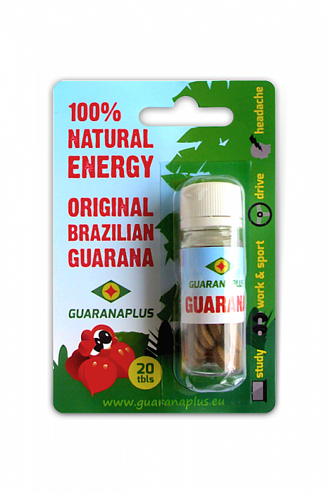 Fotografie Guarana 20 tablet Originál z Brazílie 7 g EXOTIC HERBS