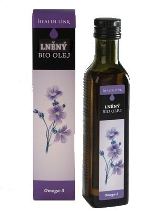 Olej BIO lněný 250 ml HEALTH LINK