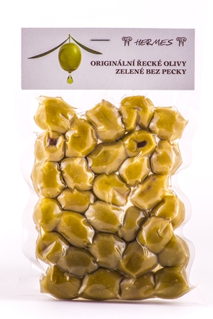 Zelené olivy bez pecky vakuum 140 g