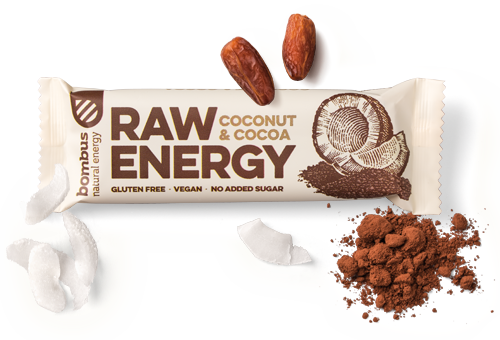 BOMBUS Raw Energy Cocoa+coconut 50 g