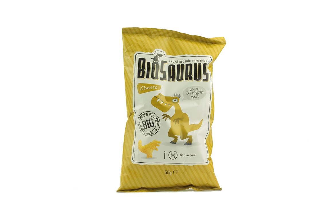 Křupky BioSAURUS - IGOR sýrový 50 g MCLLOYD´S