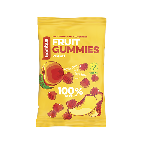 BOMBUS Fruit Gummies 35 g Peach