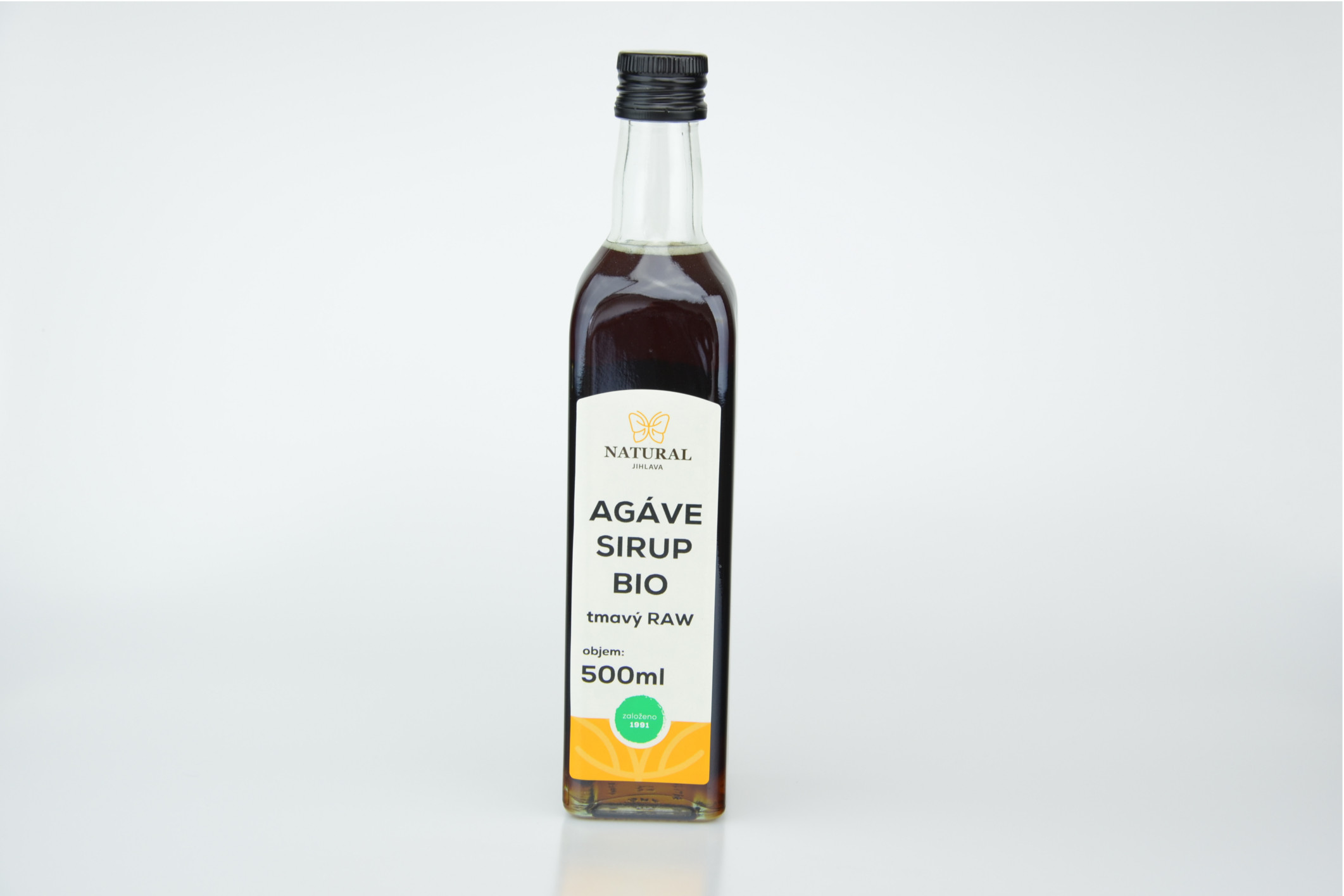 Fotografie Agáve sirup BIO tmavý RAW NATURAL 500 ml