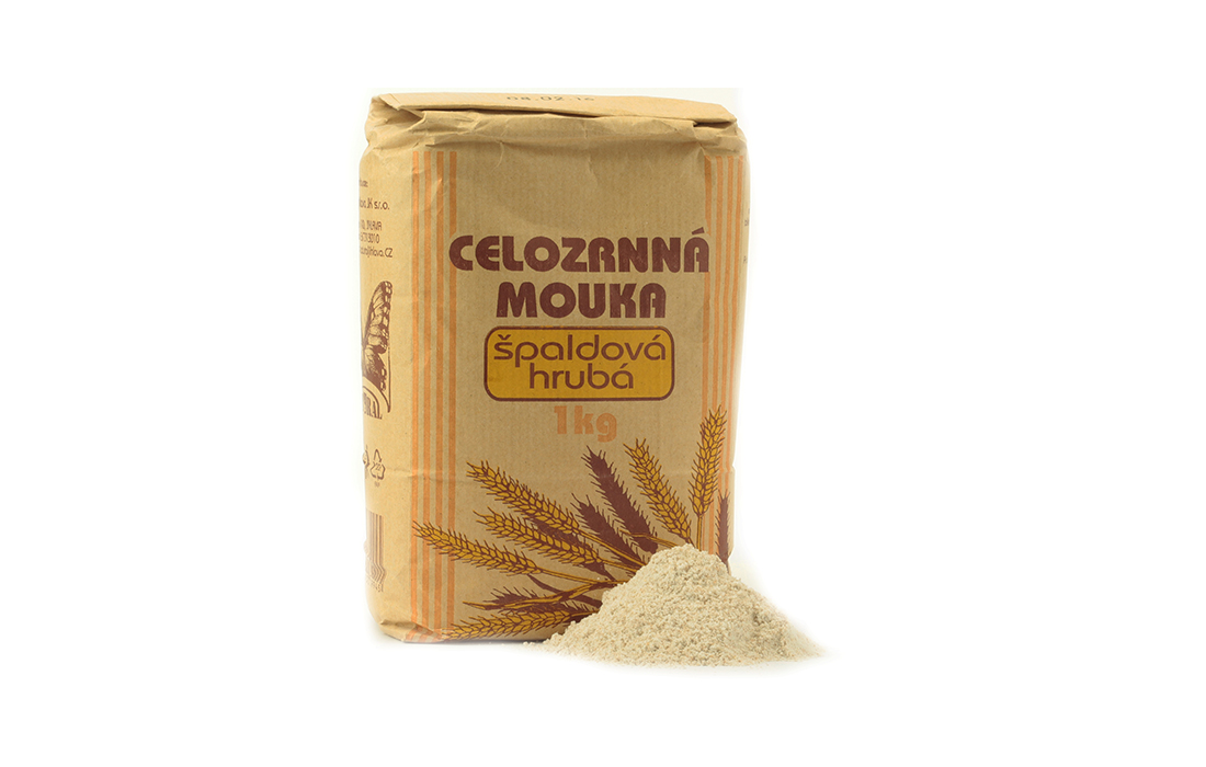 Celozrnná mouka špaldová hrubá NATURAL 1 kg