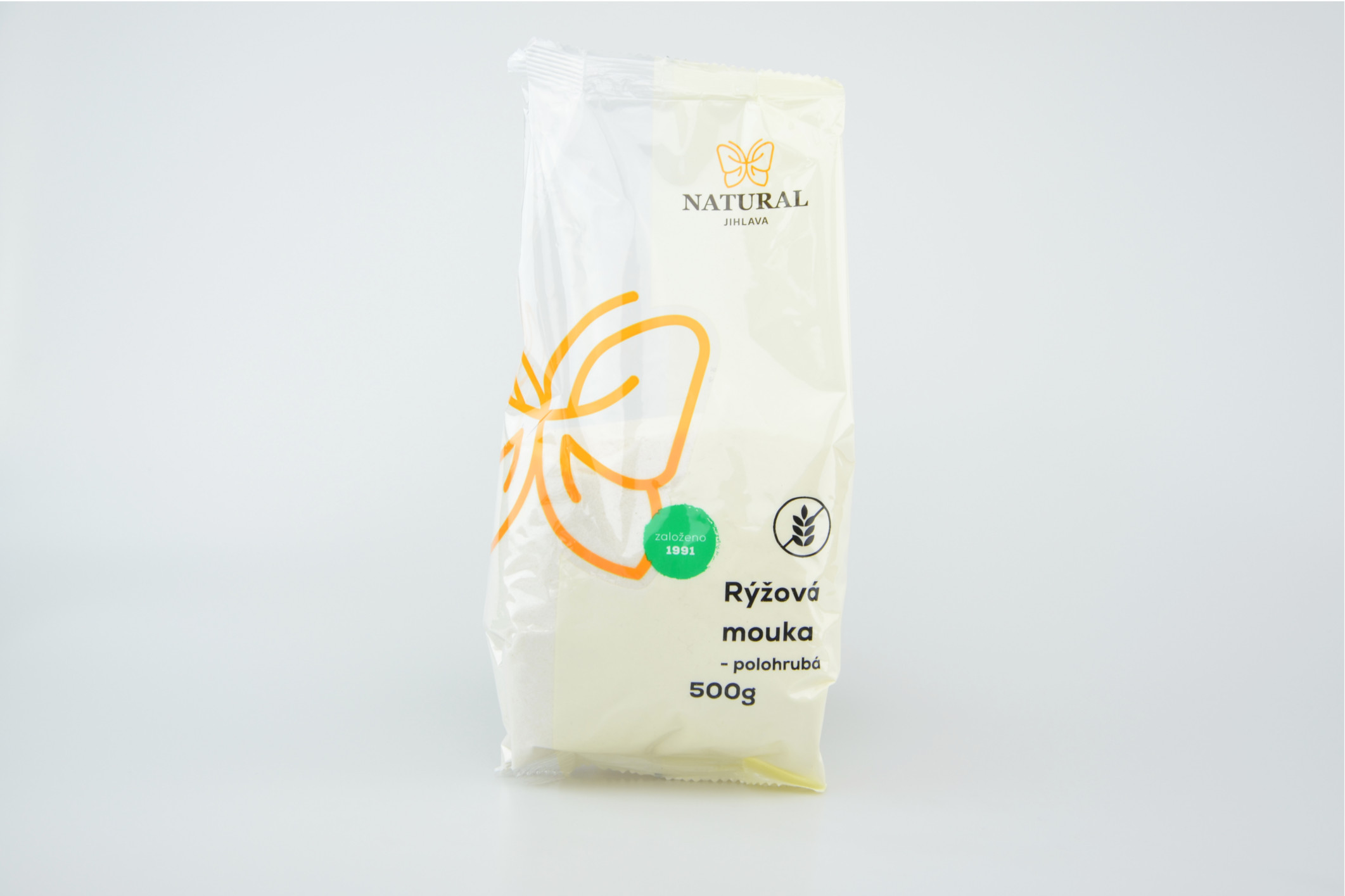 Rýžová mouka polohrubá NATURAL 500 g