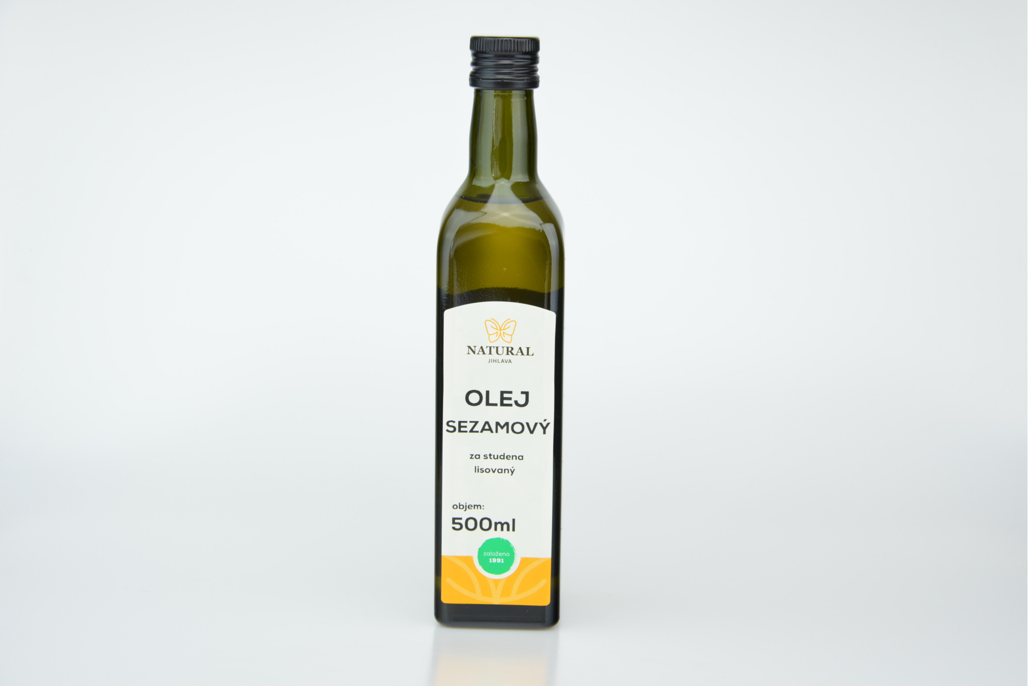 Olej sezamový za studena lisovaný NATURAL 500 ml