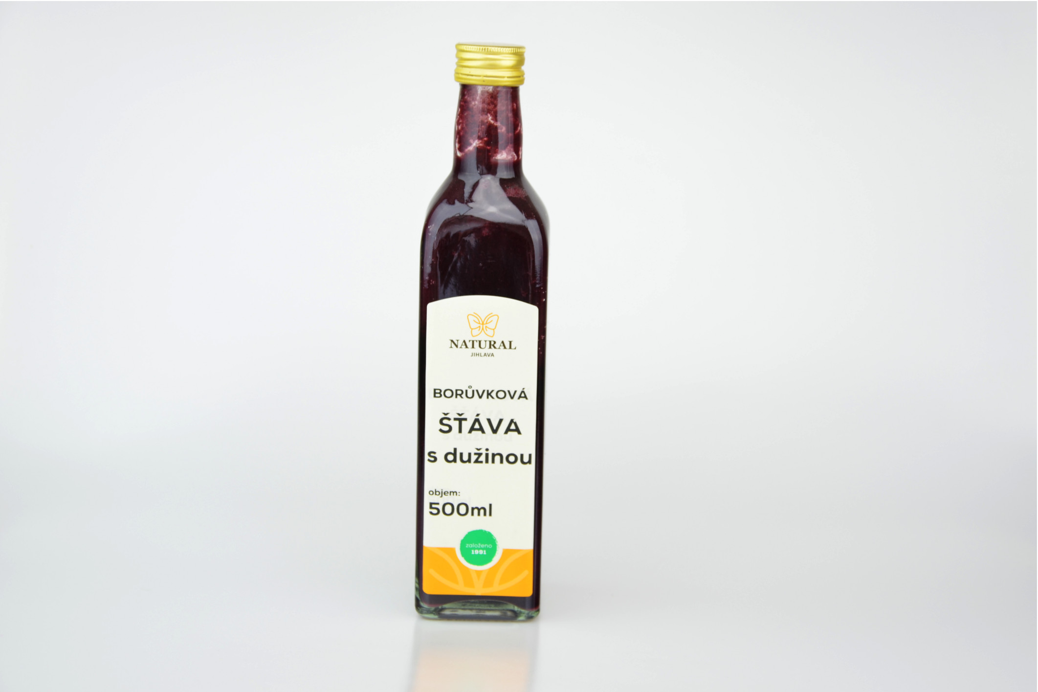 Fotografie Borůvková šťáva NATURAL 500 ml