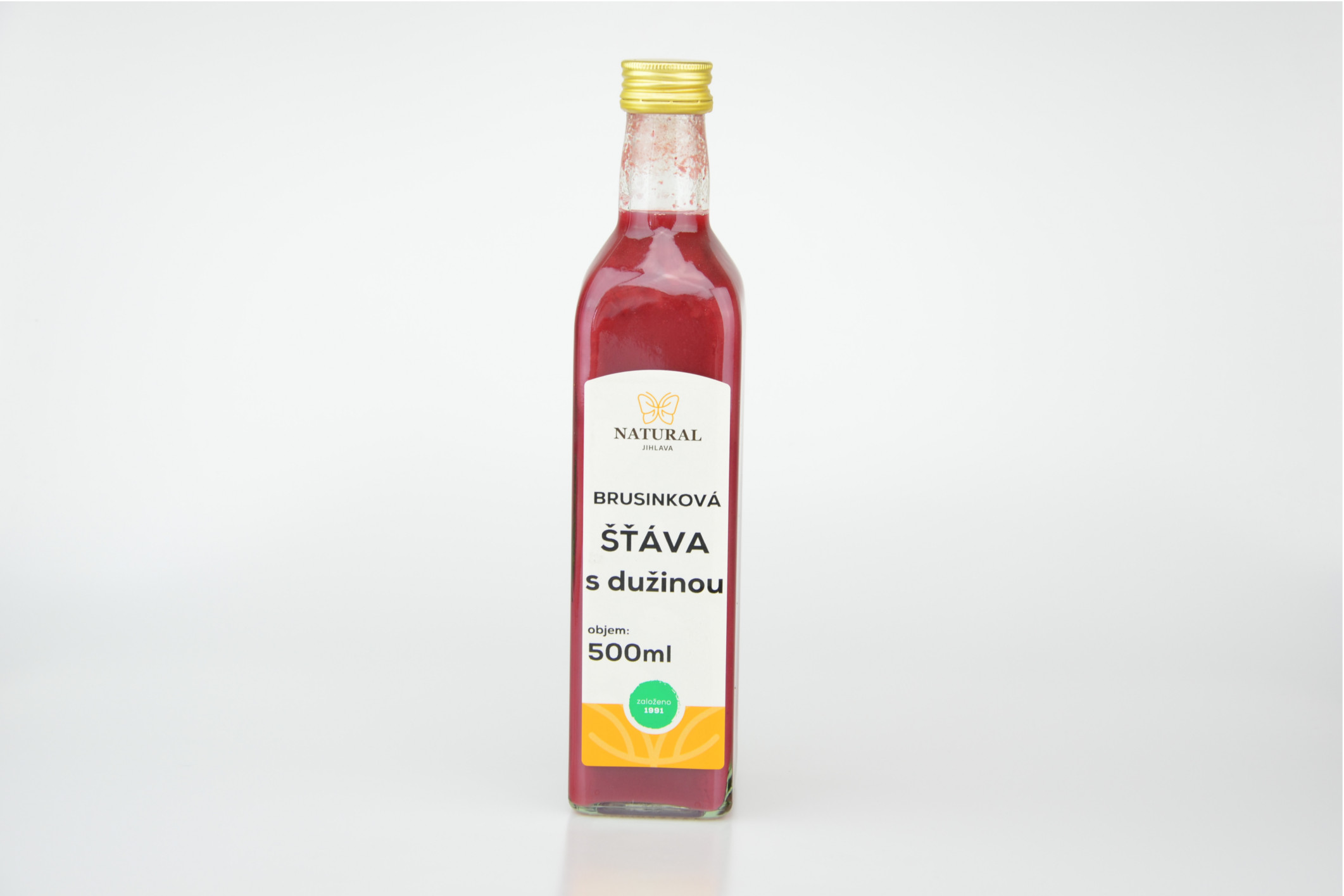 Brusinková šťáva NATURAL 500 ml