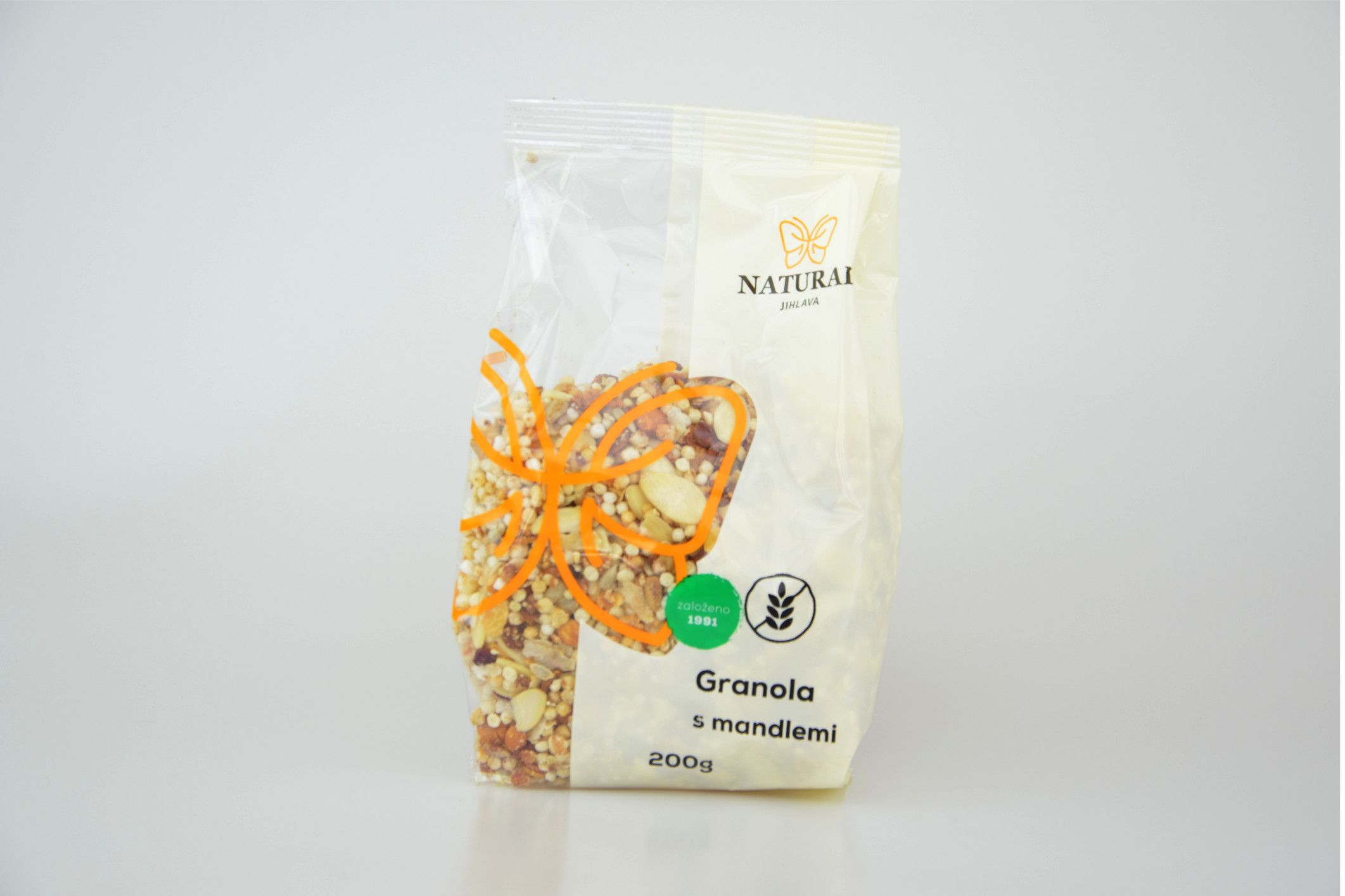 Granola s mandlemi bezlepková NATURAL 200 g