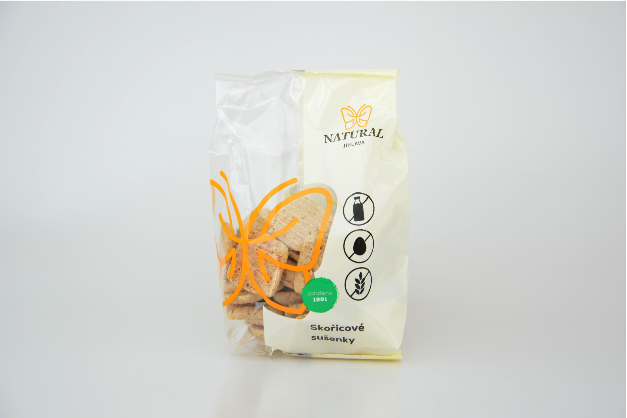 Skořicové bezlepkové sušenky NATURAL 150 g