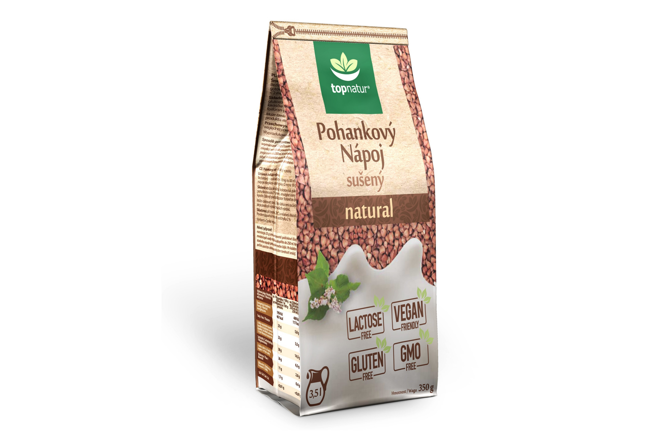 Nápoj pohankový natural 350 g TOPNATUR