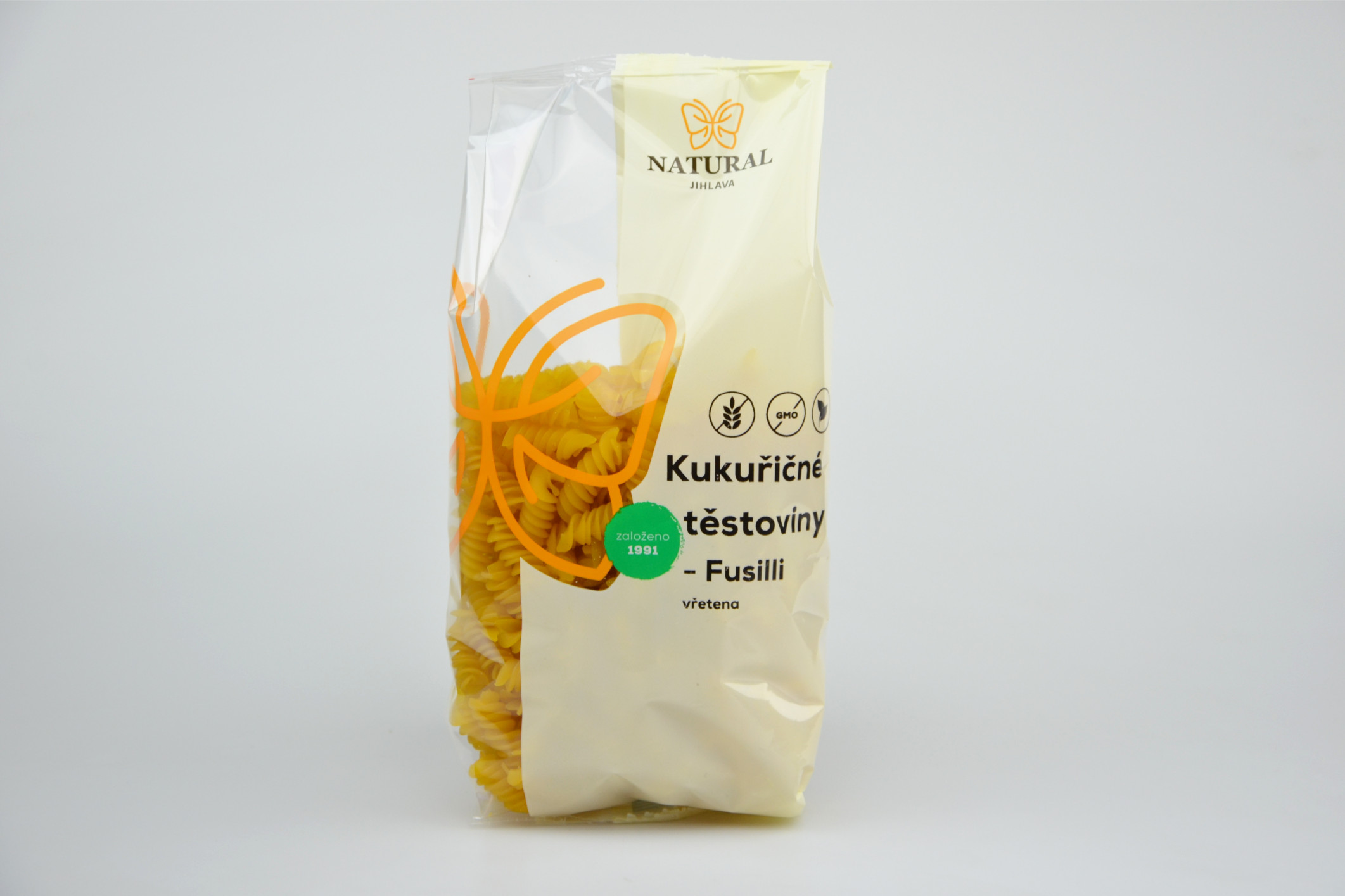 Kukuřičné těstoviny Fusilli (vřetena) NATURAL 300 g