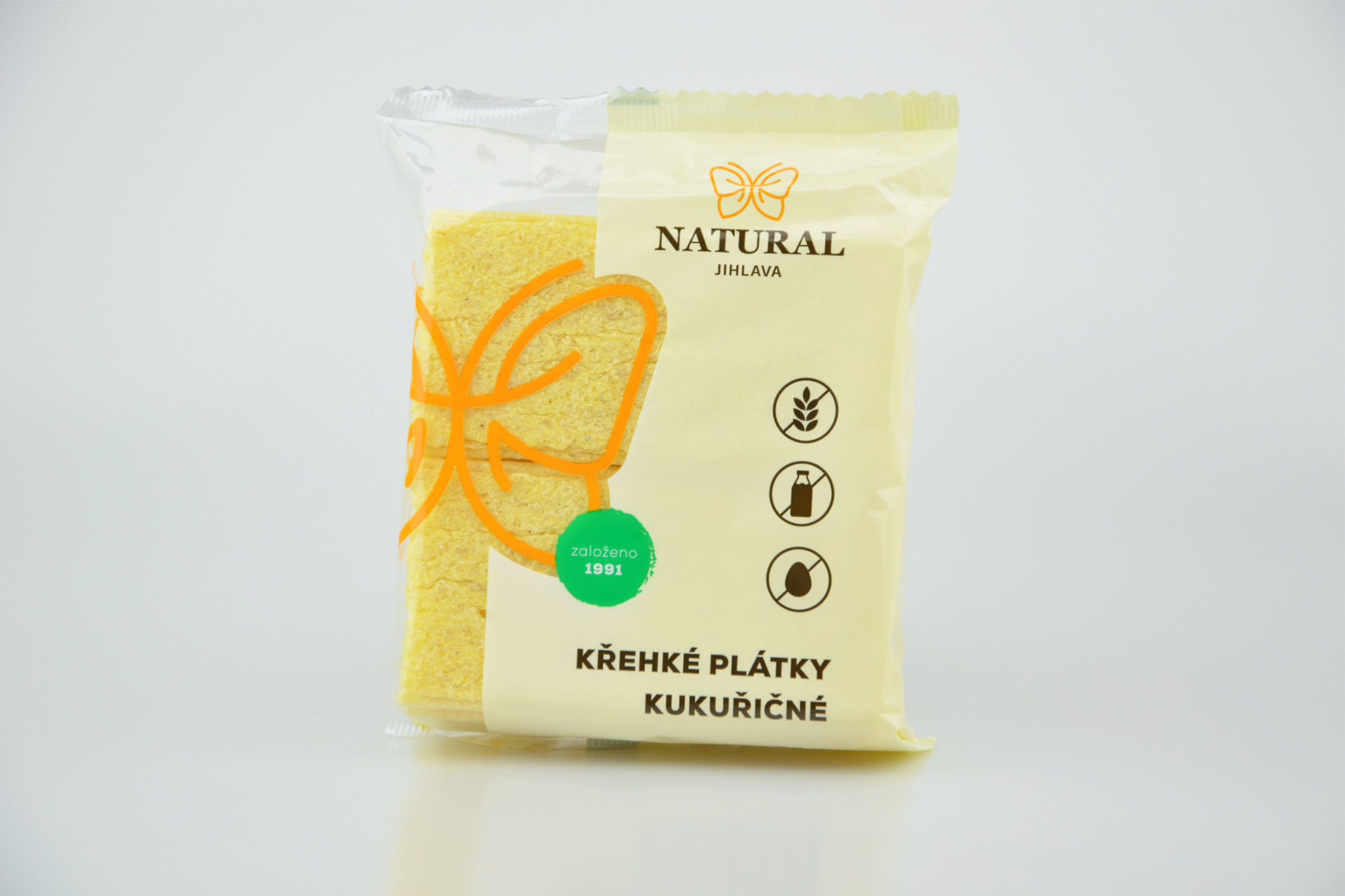 Křehké plátky kukuřičné NATURAL 75 g