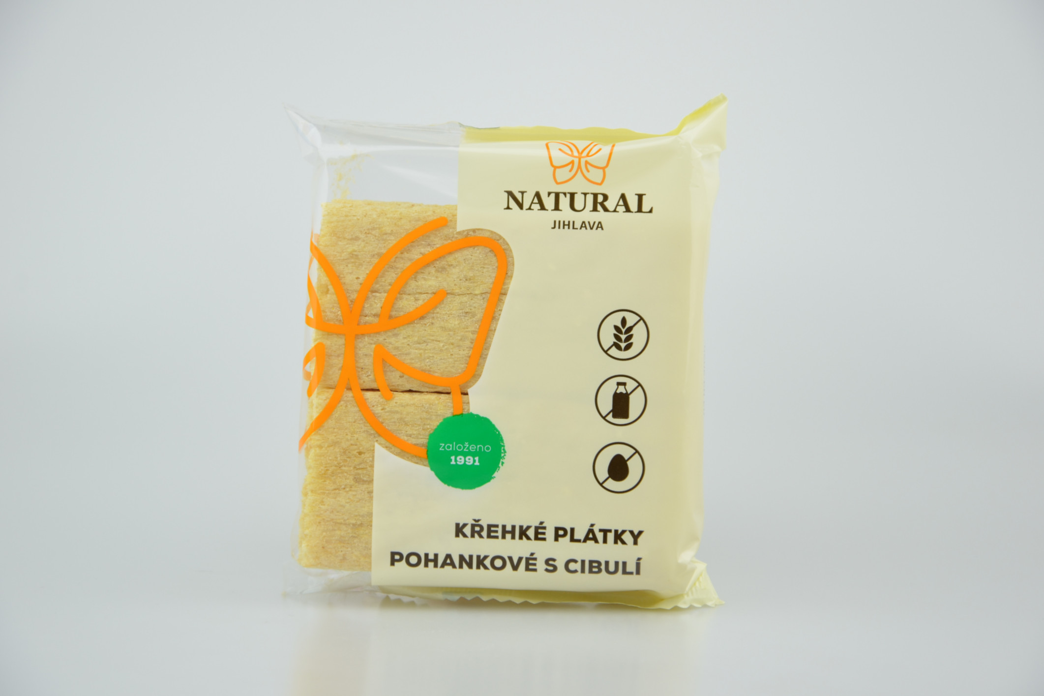 Křehké plátky pohankové s cibulí NATURAL 75 g