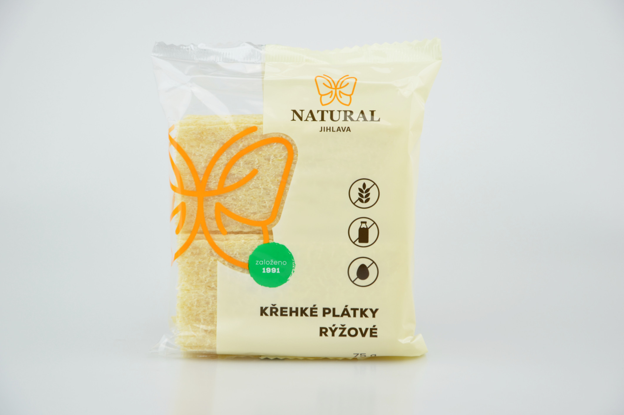 Křehké plátky rýžové NATURAL 75 g