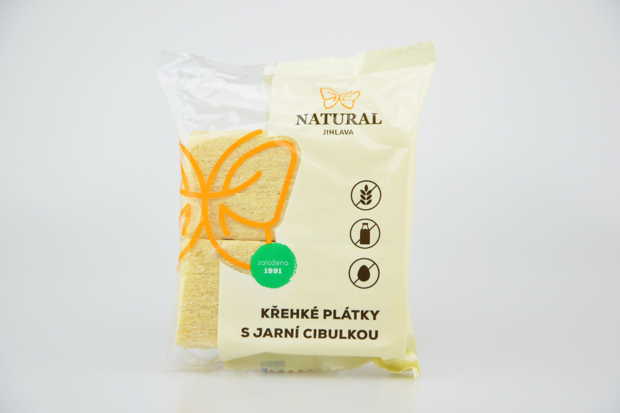 Křehké plátky s jarní zeleninou NATURAL 75 g