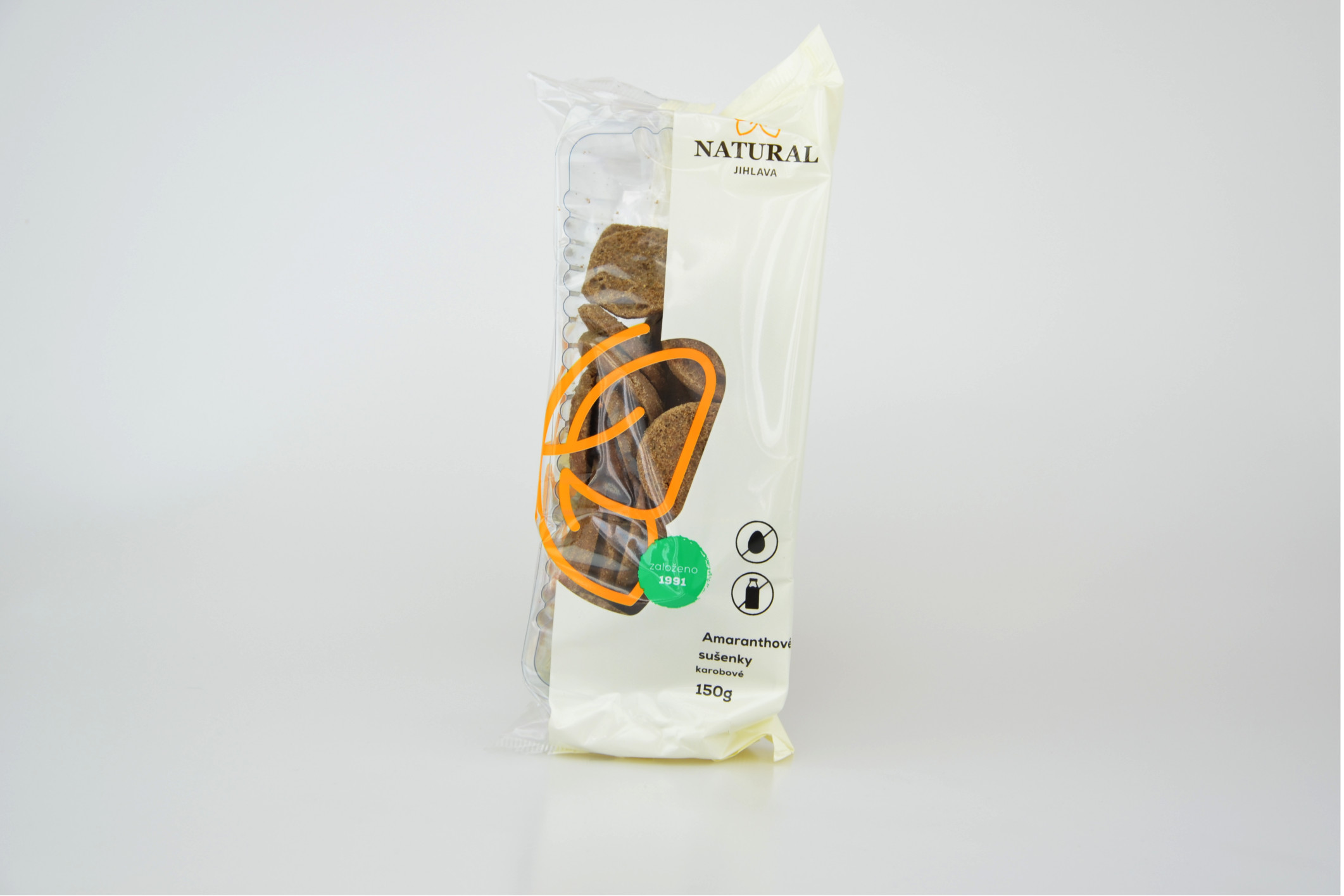 Amaranthové sušenky karobové NATURAL 150 g