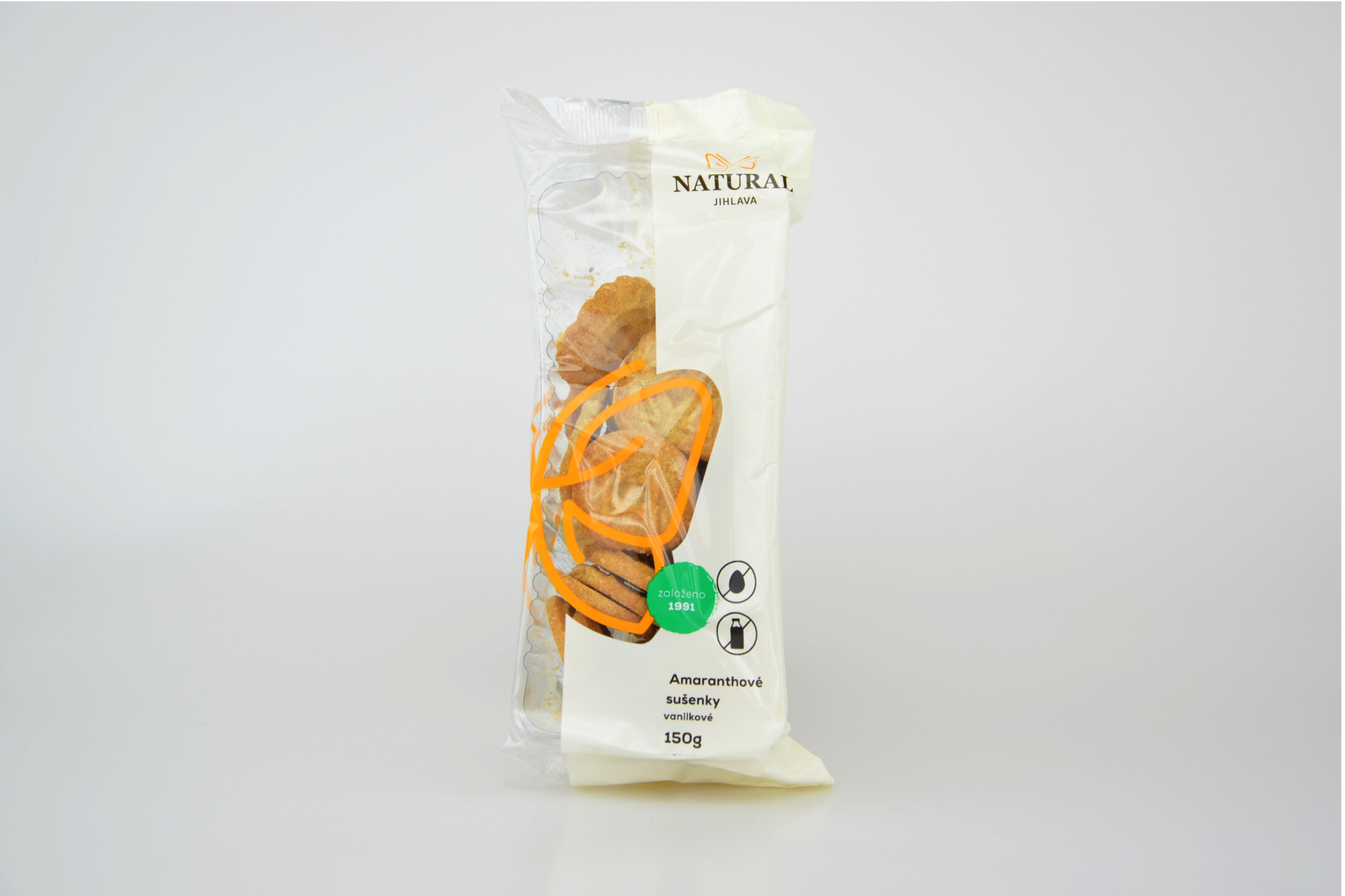 Fotografie Amaranthové sušenky vanilkové NATURAL 150 g