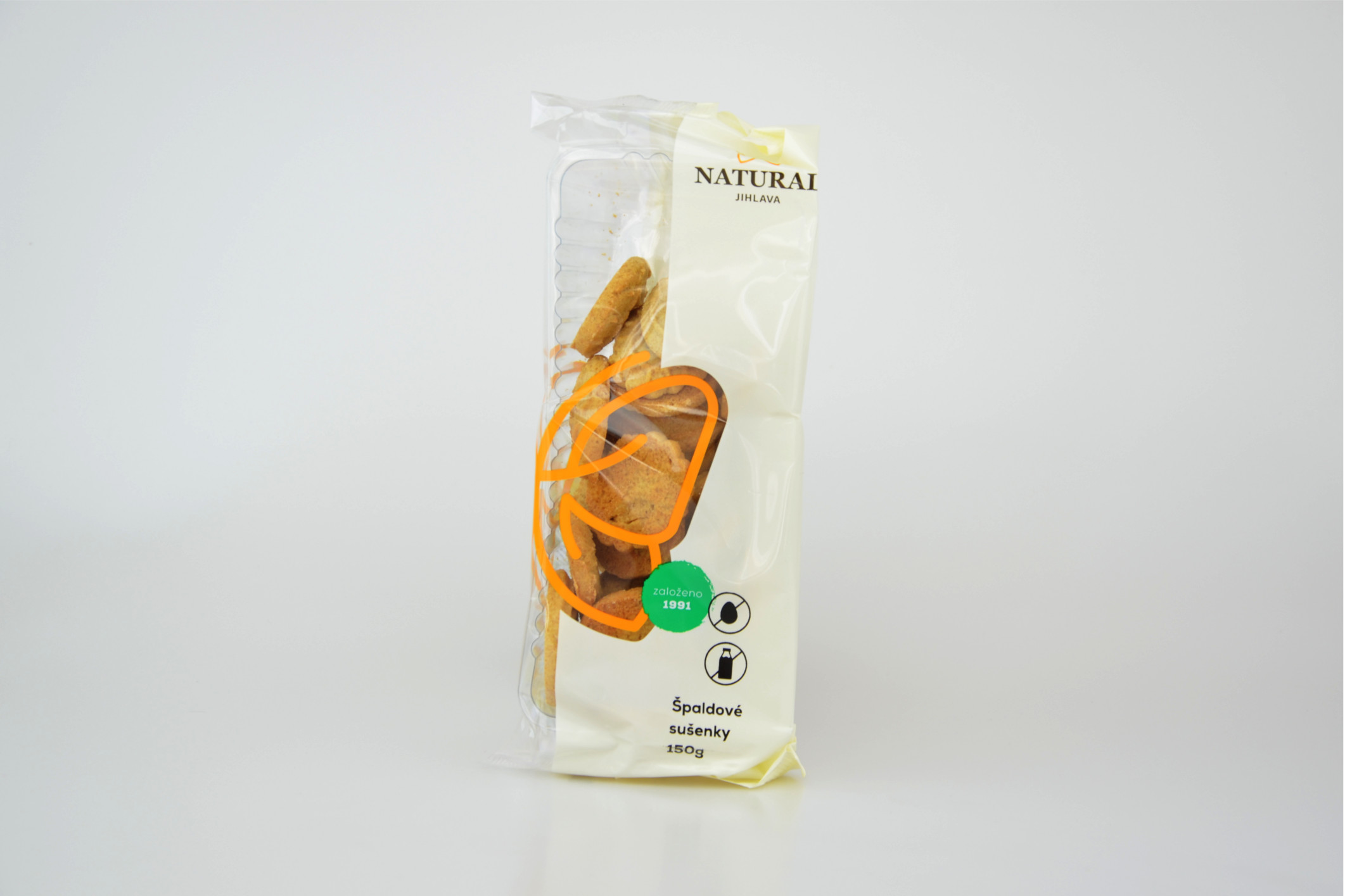 Špaldové sušenky celozrnné NATURAL 150 g