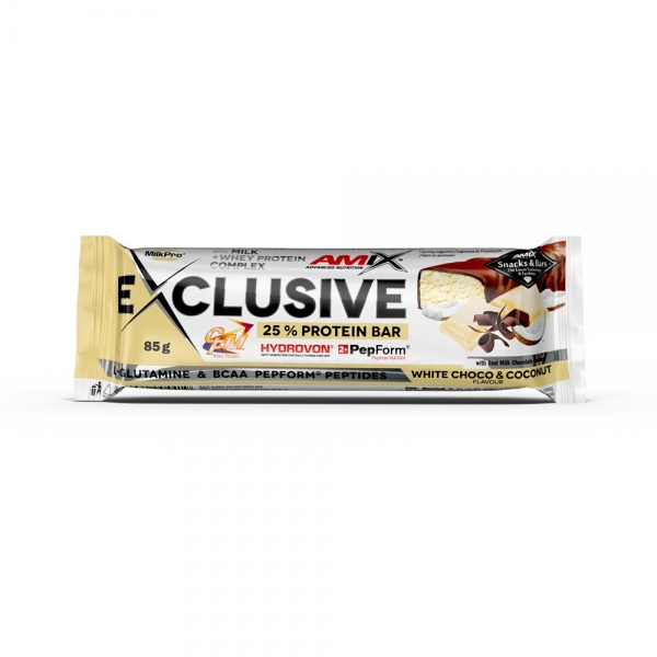 Exclusive Protein bar Bílá čoko-Kokos 85 g