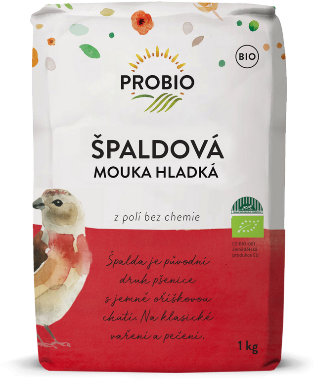 Fotografie Mouka špaldová hladká PROBIO BIO 1 kg