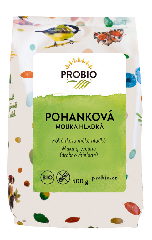 Fotografie Mouka pohanková hladká PROBIO BIO 500 g