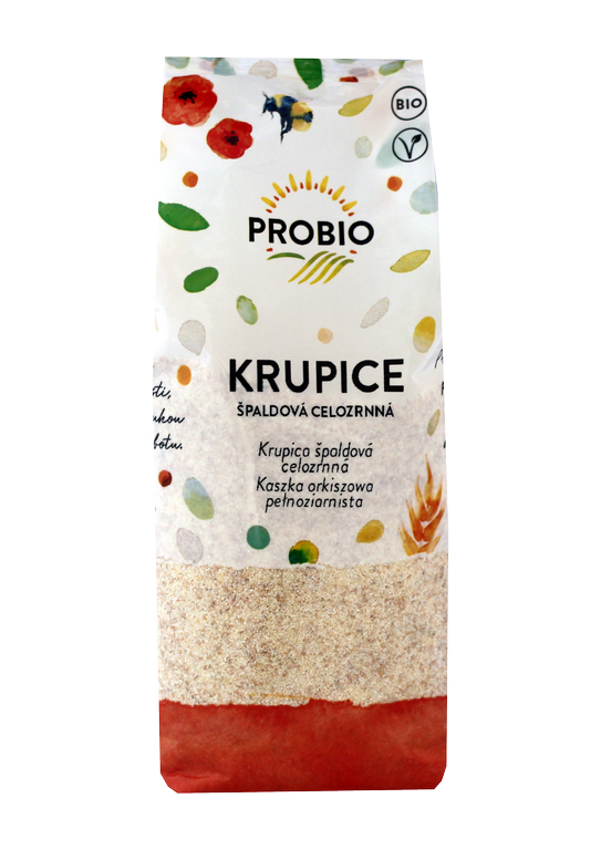 Krupice špaldová celozrnná PROBIO BIO 400 g