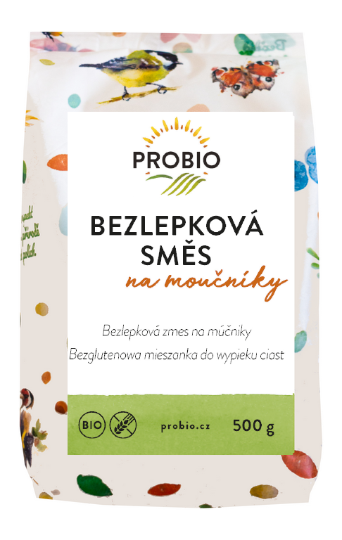 Fotografie Směs bezlepková na moučníky PROBIO BIO 500 g