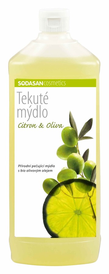 Mýdlo tekuté Citron – Oliva náplň SODASAN 1 l