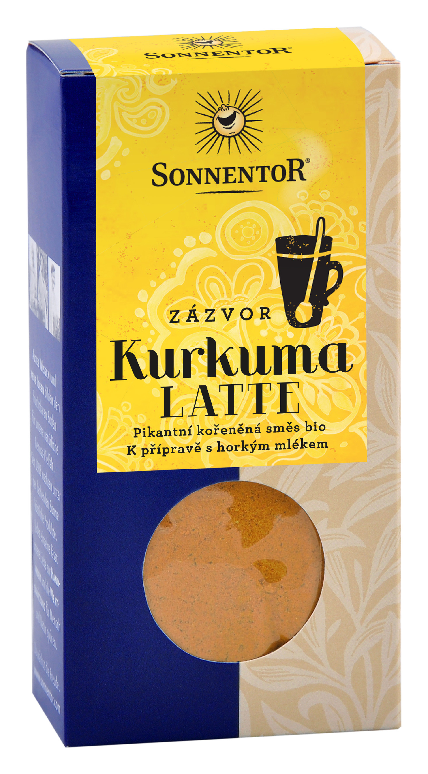 Kurkuma Latte zázvor BIO, pikantní směs koření 60 g SONNENTOR